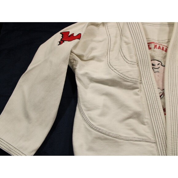 Brazilian Jiu Jitsu BJJ Mens Size A2 White BJJ Martial Arts Ghost Squad EUC - Picture 3 of 12